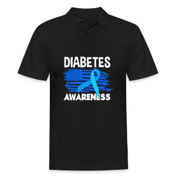 Cadeau pour diabétiques de type 1 pour diabétiques de type 1 - Polo Homme - noir - Devant - Kai (181cm)