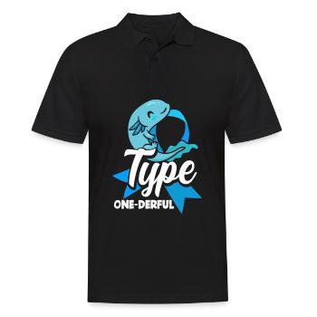 Cadeau pour diabétiques de type 1 pour diabétiques de type 1 - Polo Homme - noir - Devant - Kai (181cm)