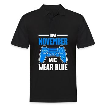 T1D Diabetes Typ 1 Diabetiker Geschenk - Männer Poloshirt - Schwarz - Vorne - Kai (181cm)