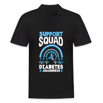 T1D Diabetes Type 1 Diabetic Gift - Men's Polo Shirt - black - Front - Kai (181cm)