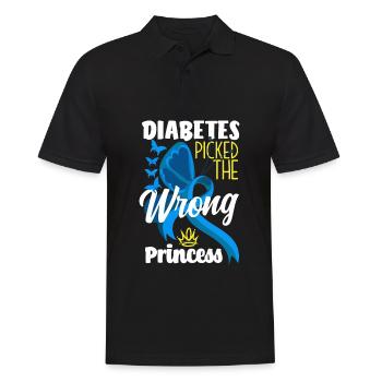 Cadeau pour diabétiques de type 1 pour diabétiques de type 1 - Polo Homme - noir - Devant - Kai (181cm)