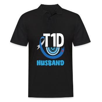 Cadeau pour diabétiques de type 1 pour diabétiques de type 1 - Polo Homme - noir - Devant - Kai (181cm)