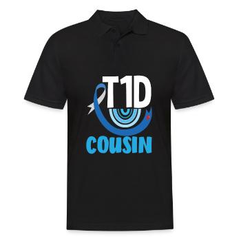 Cadeau pour diabétiques de type 1 pour diabétiques de type 1 - Polo Homme - noir - Devant - Kai (181cm)