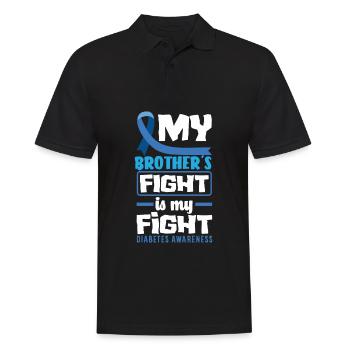 T1D Diabetes Typ 1 Diabetiker Geschenk - Männer Poloshirt - Schwarz - Vorne - Kai (181cm)