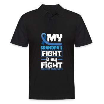 T1D Diabetes Typ 1 Diabetiker Geschenk - Männer Poloshirt - Schwarz - Vorne - Kai (181cm)