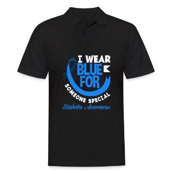 Cadeau pour diabétiques de type 1 pour diabétiques de type 1 - Polo Homme - noir - Devant - Kai (181cm)