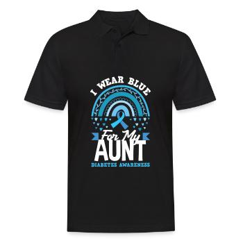 Cadeau pour diabétiques de type 1 pour diabétiques de type 1 - Polo Homme - noir - Devant - Kai (181cm)
