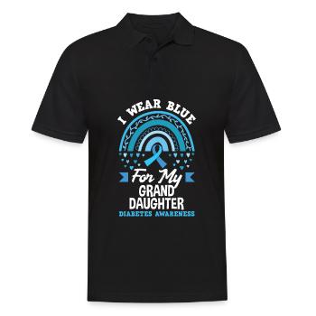 T1D Diabetes Type 1 Diabetic Gift - Men's Polo Shirt - black - Front - Kai (181cm)
