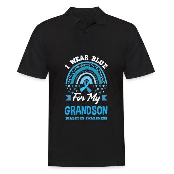 T1D Diabetes Typ 1 Diabetiker Geschenk - Männer Poloshirt - Schwarz - Vorne - Kai (181cm)
