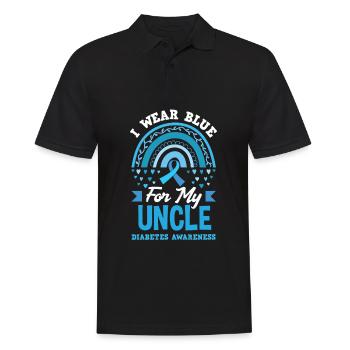 T1D Diabetes Typ 1 Diabetiker Geschenk - Männer Poloshirt - Schwarz - Vorne - Kai (181cm)