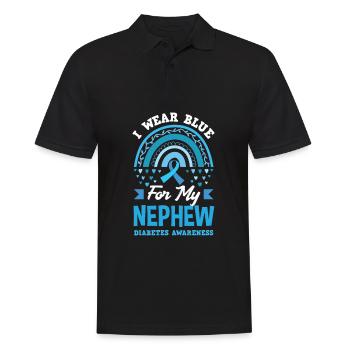 Cadeau pour diabétiques de type 1 pour diabétiques de type 1 - Polo Homme - noir - Devant - Kai (181cm)