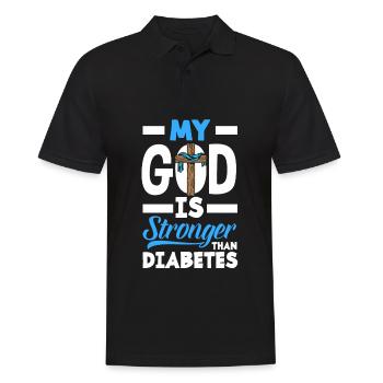Cadeau pour diabétiques de type 1 pour diabétiques de type 1 - Polo Homme - noir - Devant - Kai (181cm)