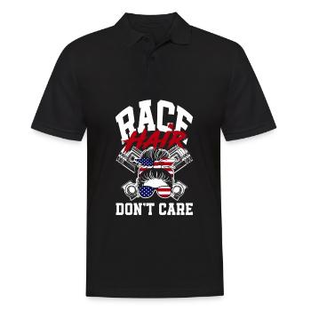 Lustiges Autorennen Auto Rennen Geschenk - Männer Poloshirt - Schwarz - Vorne - Kai (181cm)