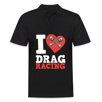 Funny Car Racing Car Racing Gift - Men's Polo Shirt - black - Front - Kai (181cm)