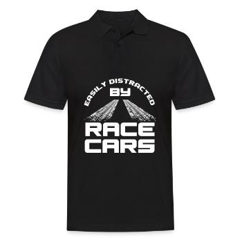 Cadeau de course de voiture drôle de course automobile - Polo Homme - noir - Devant - Kai (181cm)