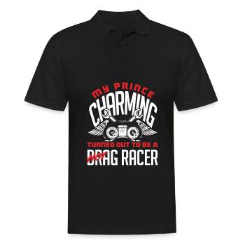 Cadeau de course de voiture drôle de course automobile - Polo Homme - noir - Devant - Kai (181cm)