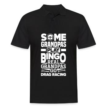 Cadeau de course de voiture drôle de course automobile - Polo Homme - noir - Devant - Kai (181cm)