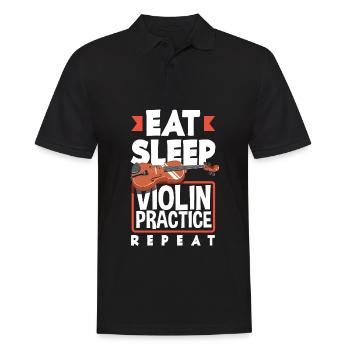 Violin Violin Violinist Violin Player - Men's Polo Shirt - black - Front - Kai (181cm)