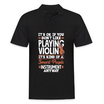 Violin Violin Violinist Violin Player - Men's Polo Shirt - black - Front - Kai (181cm)