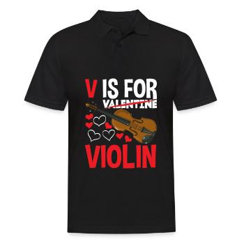 Violin Violin Violinist Violin Player - Men's Polo Shirt - black - Front - Kai (181cm)