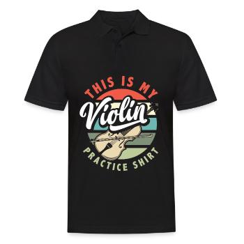 Violin Violin Violinist Violin Player - Men's Polo Shirt - black - Front - Kai (181cm)