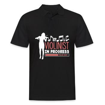 Violin Violin Violinist Violin Player - Men's Polo Shirt - black - Front - Kai (181cm)