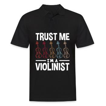 Violin Violin Violinist Violin Player - Men's Polo Shirt - black - Front - Kai (181cm)