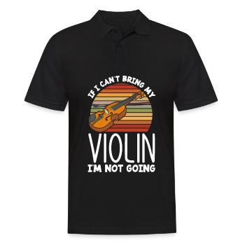 Violin Violin Violinist Violin Player - Men's Polo Shirt - black - Front - Kai (181cm)