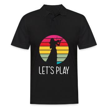 Violin Violin Violinist Violin Player - Men's Polo Shirt - black - Front - Kai (181cm)