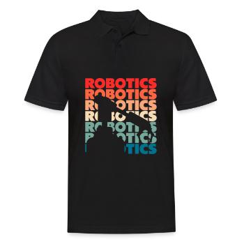 Programmeur de robots robotiques - Polo Homme - noir - Devant - Kai (181cm)
