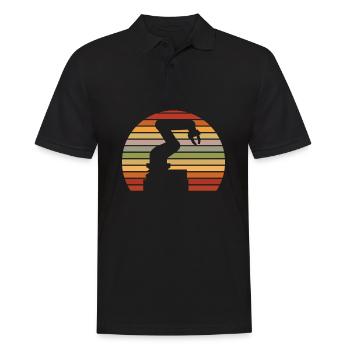 Programmeur de robots robotiques - Polo Homme - noir - Devant - Kai (181cm)
