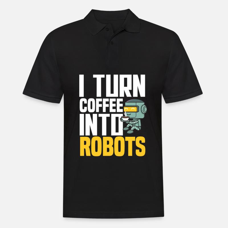 Programmeur de robots robotiques - Polo Homme - noir
