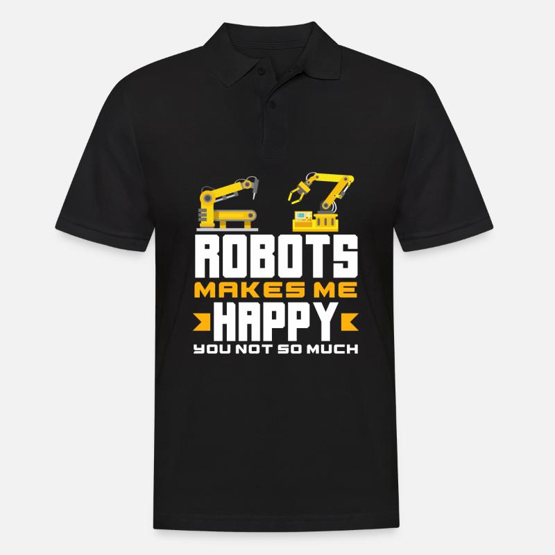 Programmeur de robots robotiques - Polo Homme - noir