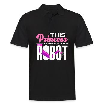 Programmeur de robots robotiques - Polo Homme - noir - Devant - Kai (181cm)
