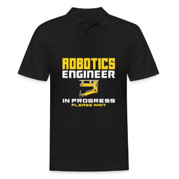 Programmeur de robots robotiques - Polo Homme - noir - Devant - Kai (181cm)