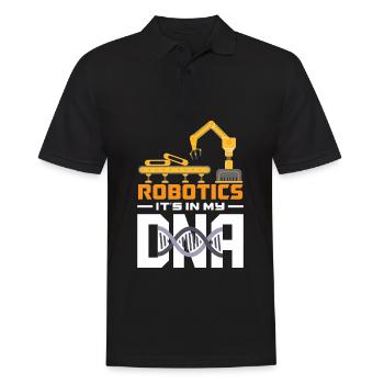 Robotics Robot Programmer - Men's Polo Shirt - black - Front - Kai (181cm)