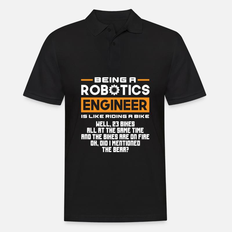 Programmeur de robots robotiques - Polo Homme - noir