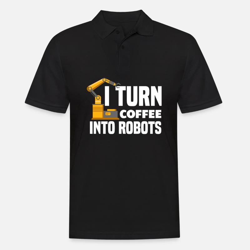 Programmeur de robots robotiques - Polo Homme - noir
