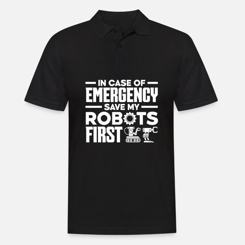 Programmeur de robots robotiques - Polo Homme - noir