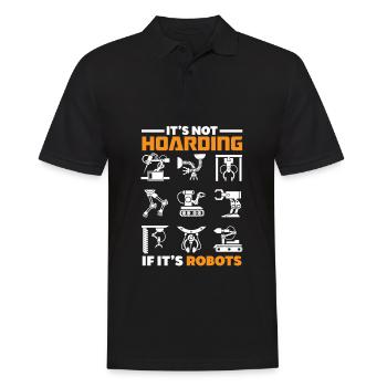 Programmeur de robots robotiques - Polo Homme - noir - Devant - Kai (181cm)