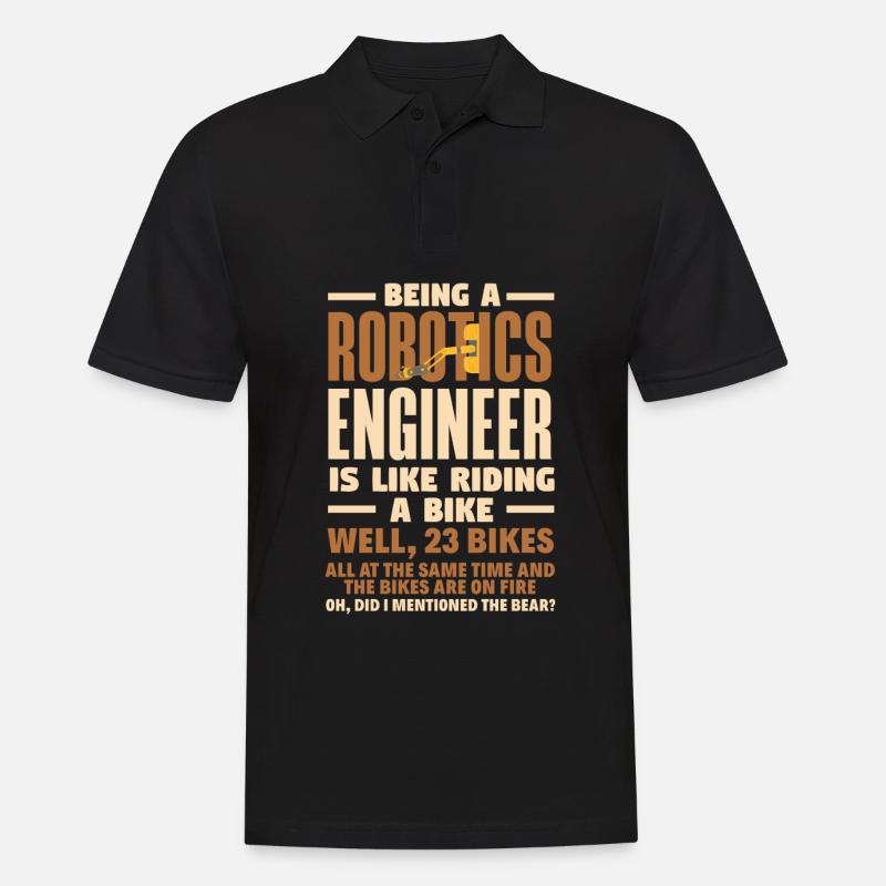 Programmeur de robots robotiques - Polo Homme - noir