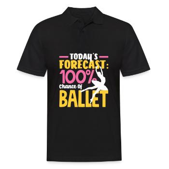 Süßes Ballerina Ballettänzerin Geschenk - Männer Poloshirt - Schwarz - Vorne - Kai (181cm)