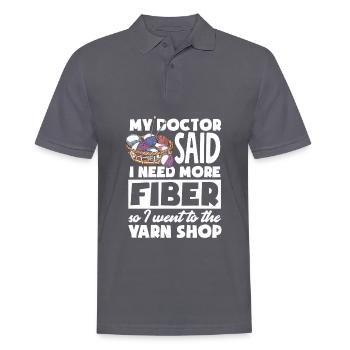 Lustiges Stricken Stricknadel Geschenk - Männer Poloshirt - Anthrazit - Vorne - Nico (186cm)