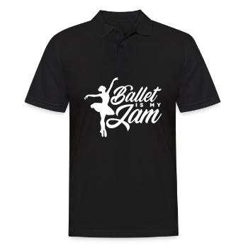 Cute Ballerina Ballet Dancer Gift - Men's Polo Shirt - black - Front - Kai (181cm)