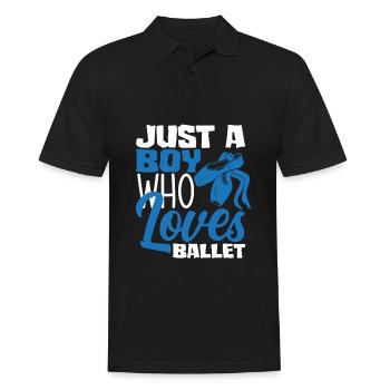 Süßes Ballerina Ballettänzerin Geschenk - Männer Poloshirt - Schwarz - Vorne - Kai (181cm)