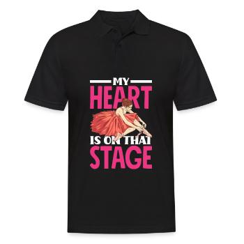 Cute Ballerina Ballet Dancer Gift - Men's Polo Shirt - black - Front - Kai (181cm)