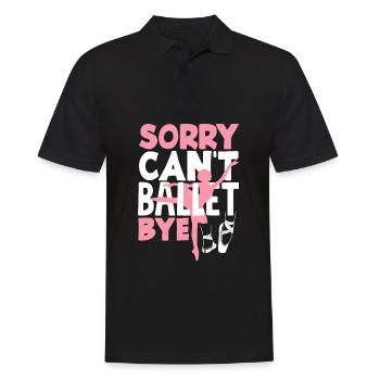 Cute Ballerina Ballet Dancer Gift - Men's Polo Shirt - black - Front - Kai (181cm)