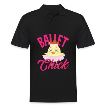 Cute Ballerina Ballet Dancer Gift - Men's Polo Shirt - black - Front - Kai (181cm)