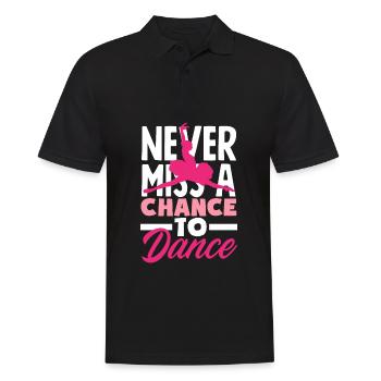 Süßes Ballerina Ballettänzerin Geschenk - Männer Poloshirt - Schwarz - Vorne - Kai (181cm)