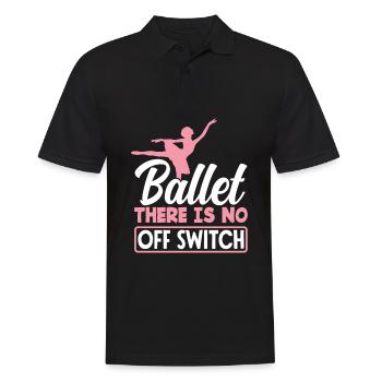 Cute Ballerina Ballet Dancer Gift - Men's Polo Shirt - black - Front - Kai (181cm)